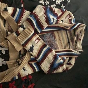 Rock & Roll Cowgirl Aztec print sweater - large